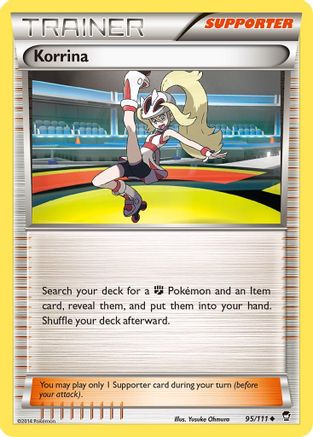 XY  Furious Fists  095/111 Korrina  - Uncommon