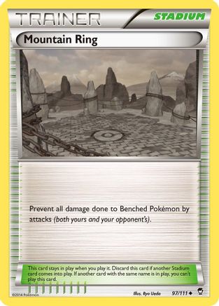 XY  Furious Fists  097 Mountain Ring  - Uncommon