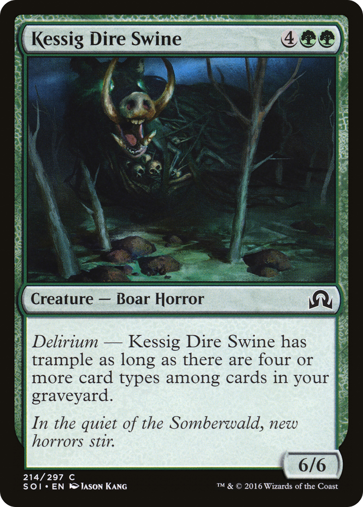Shadows over Innistrad - (SOI-214) - Kessig Dire Swine Foil
