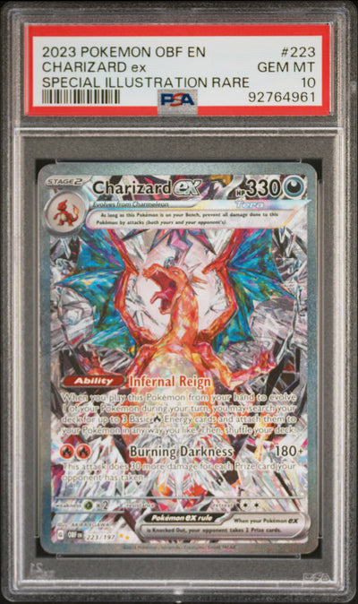 SV03 Obsidian Flames  223/197 PSA10 #92764961 Charizard ex  - Holofoil - Special Illustration Rare