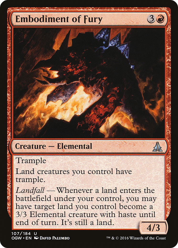 Oath of the Gatewatch - (OGW-107) - Embodiment of Fury