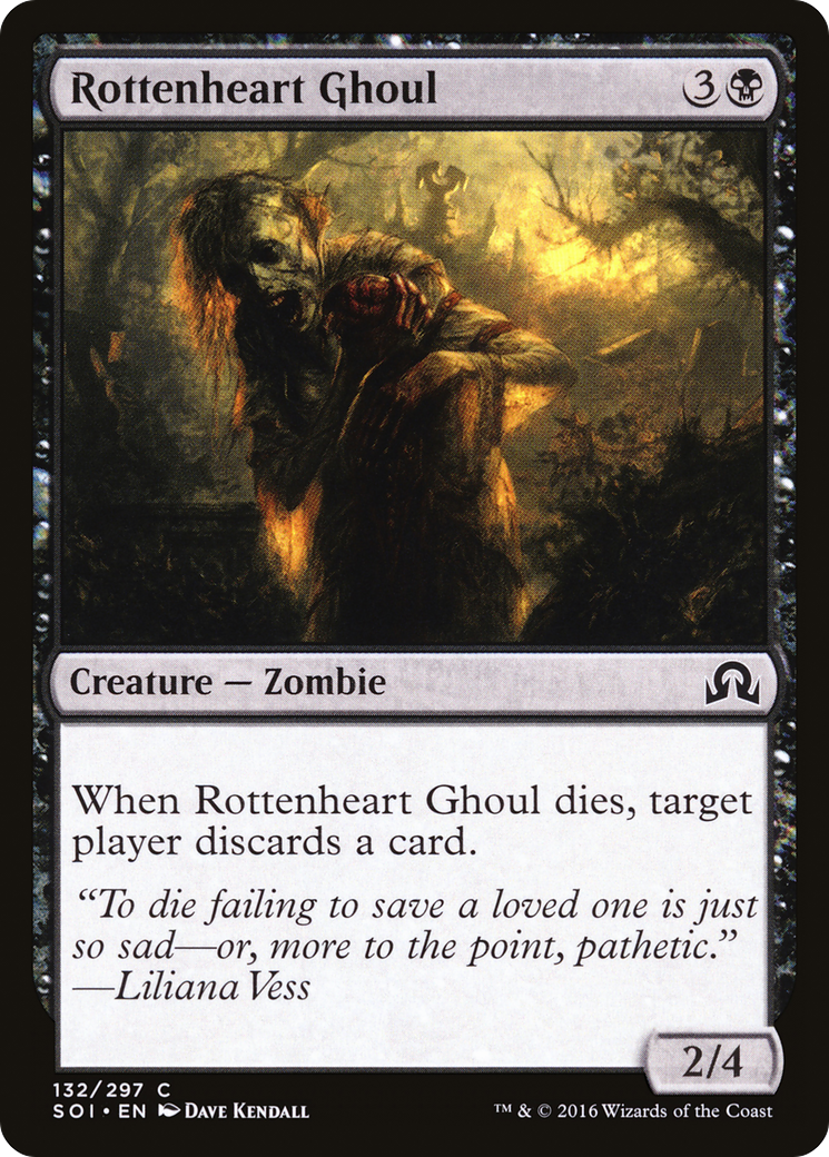 Shadows over Innistrad - (SOI-132) - Rottenheart Ghoul