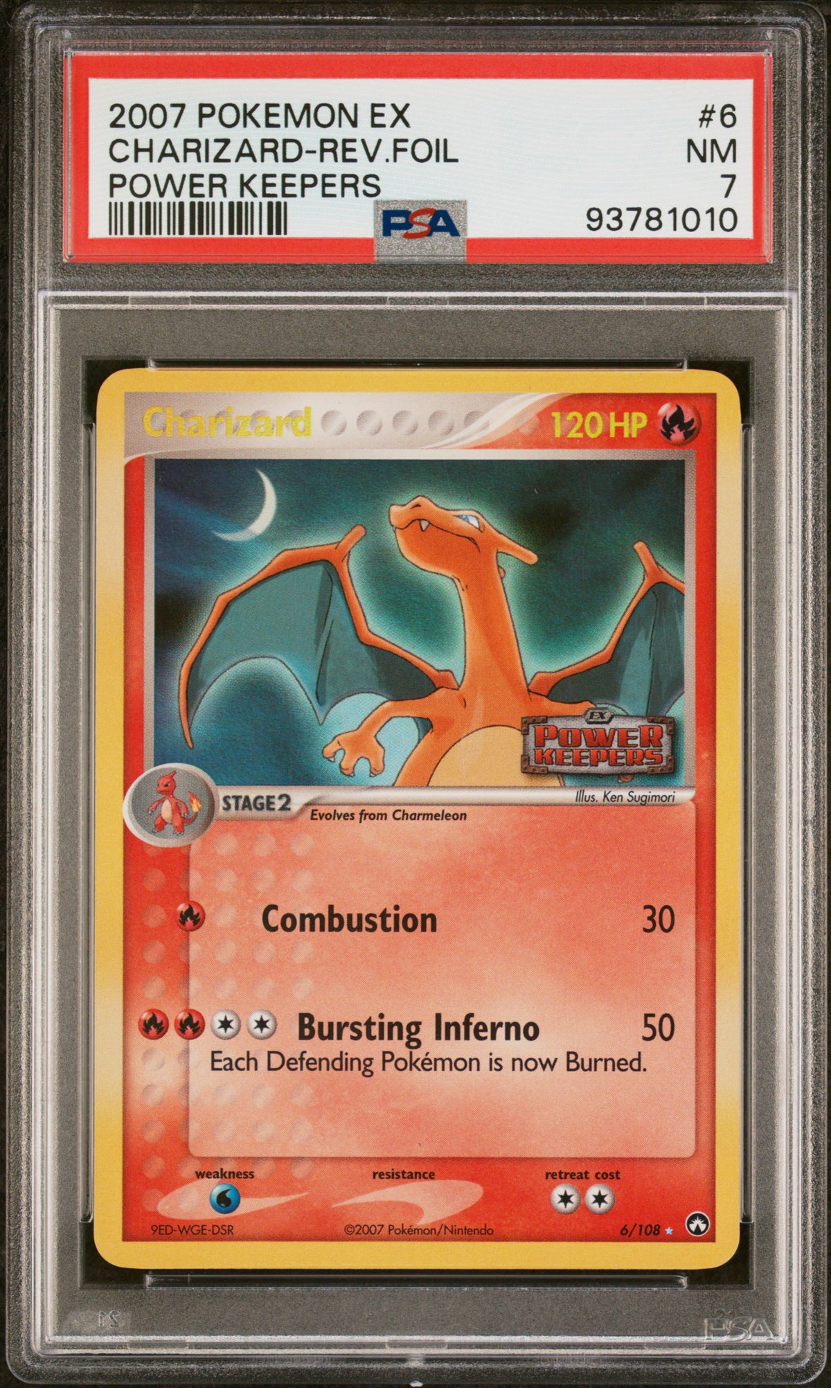 Power Keepers  006 PSA7 #93781010 Charizard  - Reverse Holofoil - Holo Rare