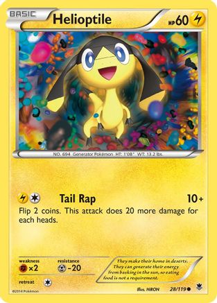 XY  Phantom Forces  028 Helioptile (28)  - Common
