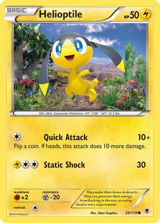 XY  Phantom Forces  029 Helioptile (29)  - Common