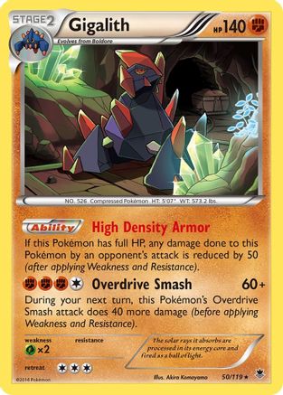 XY  Phantom Forces  050 Gigalith  - Holofoil - Holo Rare