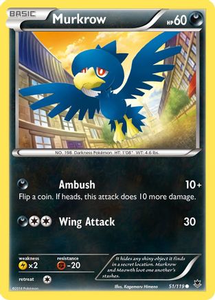 XY  Phantom Forces  051/119 Murkrow  - Common