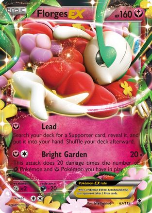 XY  Phantom Forces  067/119 Florges EX  - Holofoil - Ultra Rare