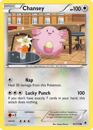 XY  Phantom Forces  080/119 Chansey  - Common