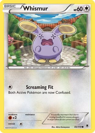 XY  Phantom Forces  083 Whismur  - Common