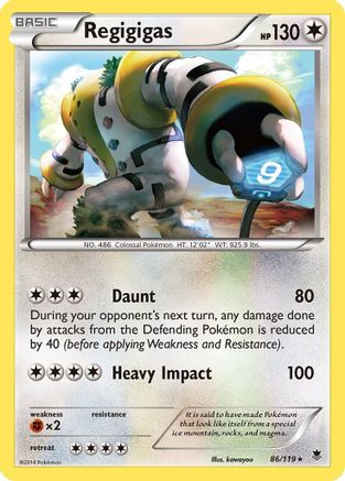 XY  Phantom Forces  086 Regigigas  - Holofoil - Holo Rare