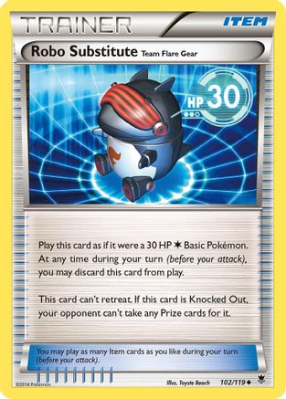 XY  Phantom Forces  102/119 Robo Substitute  - Reverse Holofoil - Uncommon