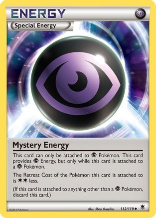 XY  Phantom Forces  112/119 Mystery Energy  - Uncommon