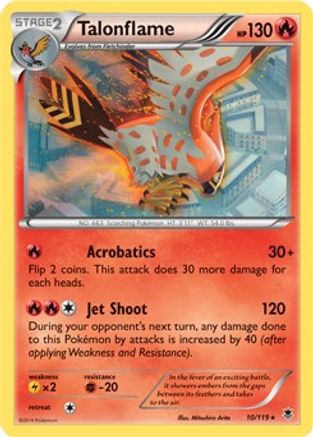 Deck Exclusives  010/119 Talonflame  - Holofoil - Holo Rare