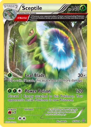 XY  Primal Clash  009/160 Sceptile (Omega)  - Holofoil - Holo Rare