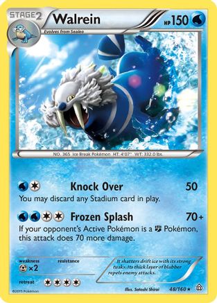 XY  Primal Clash  048 Walrein  - Rare