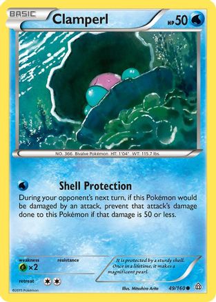 XY  Primal Clash  049 Clamperl  - Common