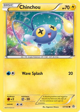 XY  Primal Clash  057 Chinchou  - Common