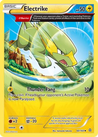 XY  Primal Clash  060/160 Electrike (Omega)  - Uncommon