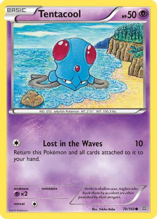XY  Primal Clash  070 Tentacool  - Reverse Holofoil - Common