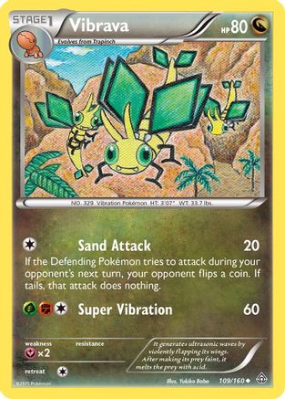 XY  Primal Clash  109 Vibrava  - Uncommon