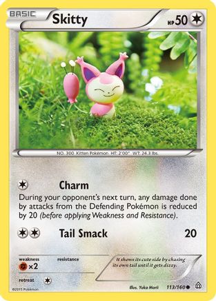 XY  Primal Clash  113/160 Skitty  - Common