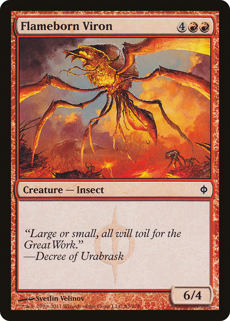 New Phyrexia - (NPH-083) - Flameborn Viron