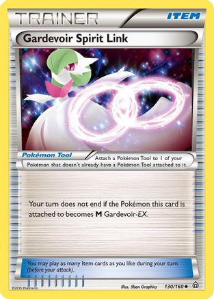 XY  Primal Clash  130/160 Gardevoir Spirit Link  - Uncommon