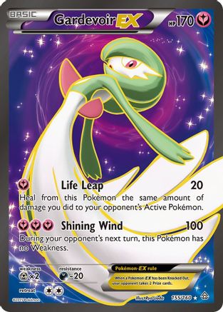XY  Primal Clash  155/160 Gardevoir EX (155 Full Art)  - Holofoil - Ultra Rare