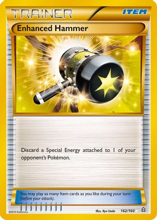 XY  Primal Clash  162 Enhanced Hammer (162 Secret Rare)  - Holofoil - Secret Rare