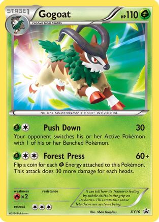 XY Promos  XY16 Gogoat  - Holofoil - Promo