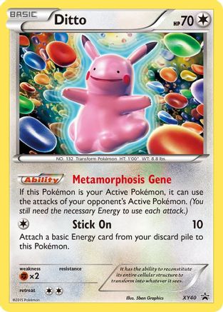 XY Promos  XY40 Ditto  - Holofoil - Promo