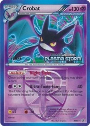 Black and White Promos  Crobat - BW51 (Team Plasma) (Prerelease) [Staff]  - Holofoil - Promo