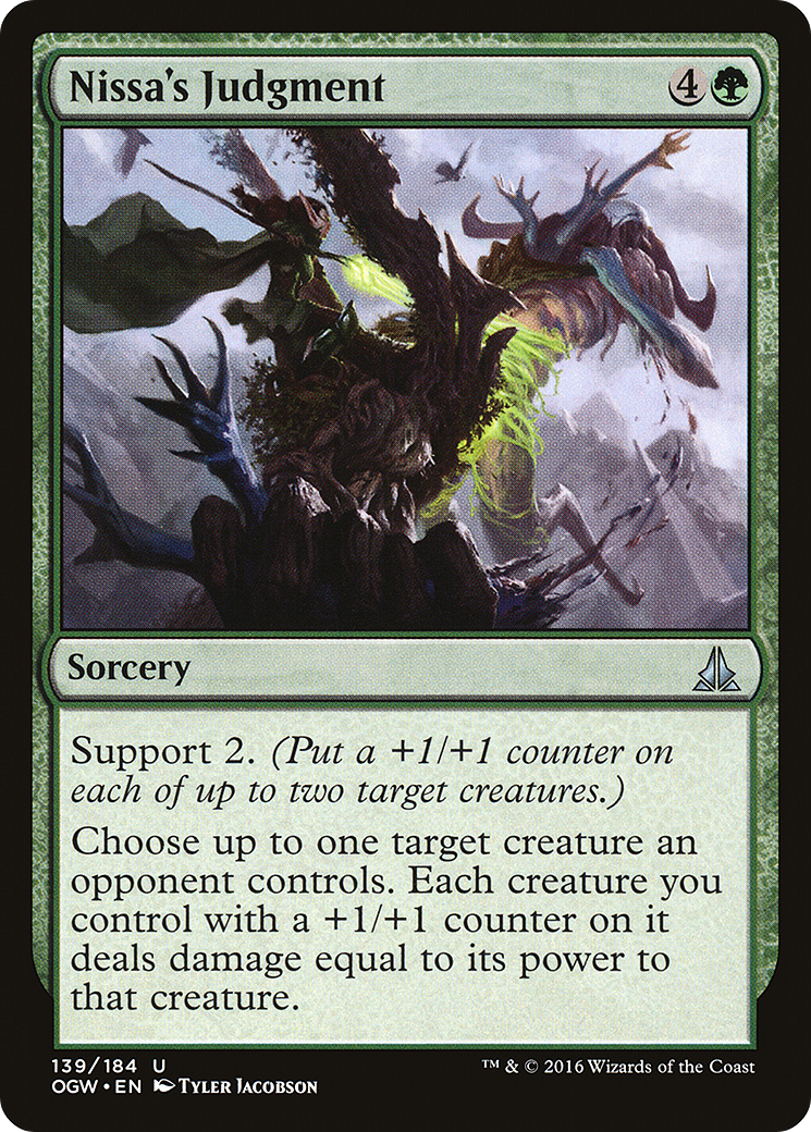 Oath of the Gatewatch - (OGW-139) - Nissa's Judgment