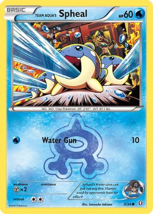 Double Crisis  003/34 Team Aqua's Spheal  - Common