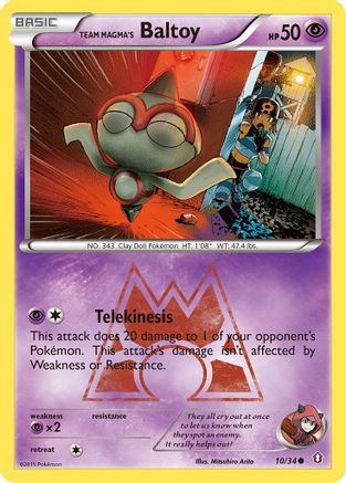 Double Crisis  010/34 Team Magma's Baltoy  - Common