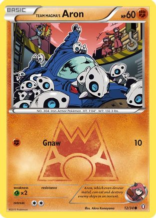 Double Crisis  012/34 Team Magma's Aron  - Common