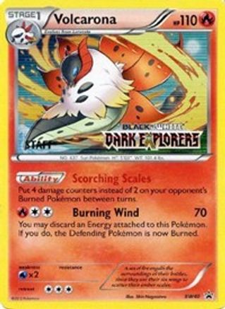 Black and White Promos  Volcarona - BW40 (Prerelease) [Staff]  - Holofoil - Promo