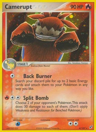 Deoxys  Camerupt  - Reverse Holofoil - Holo Rare