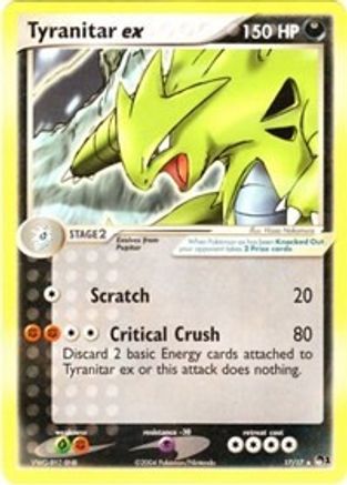 POP Series 1  Tyranitar ex (Non-Holo)  - Ultra Rare