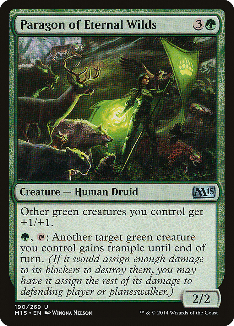 Magic 2015 - (M15-190) - Paragon of Eternal Wilds Foil
