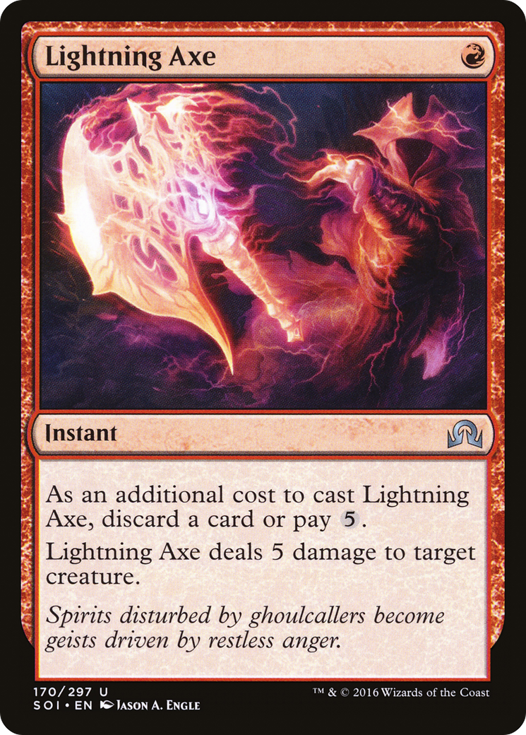 Shadows over Innistrad - (SOI-170) - Lightning Axe Foil
