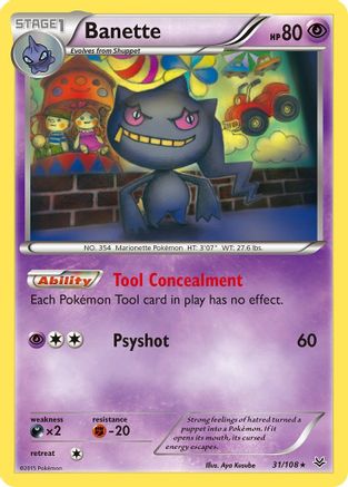 XY  Roaring Skies  031/108 Banette (31)  - Rare