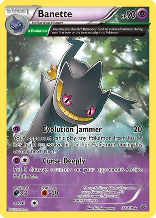 XY  Roaring Skies  032/108 Banette (32 Delta)  - Rare