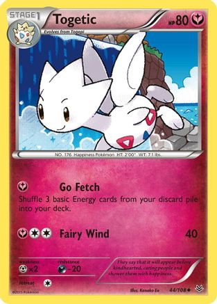 XY  Roaring Skies  044/108 Togetic  - Uncommon