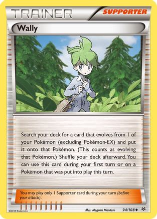 XY  Roaring Skies  094/108 Wally  - Reverse Holofoil - Uncommon