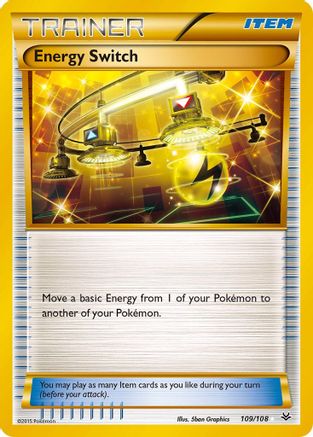 XY  Roaring Skies  109/108 Energy Switch  - Holofoil - Secret Rare