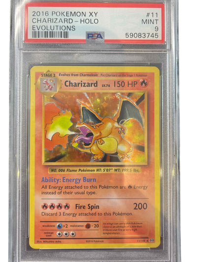 XY  Evolutions  011/108 PSA9 #59083745 Charizard  - Holofoil - Holo Rare
