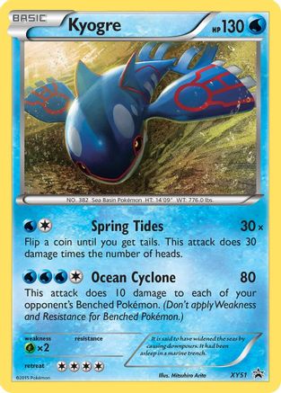 XY Promos  XY51 Kyogre  - Holofoil - Promo
