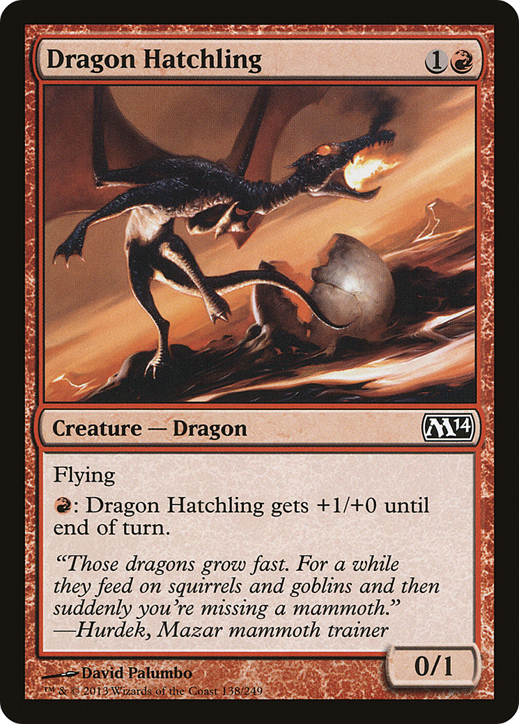 Magic 2014 - (M14-138) - Dragon Hatchling
